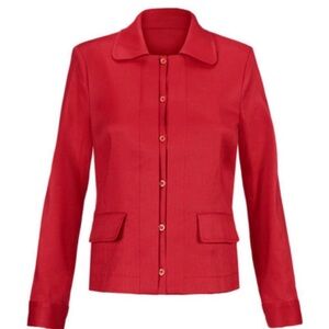 CAbi Vibrant Red Blazer Size M